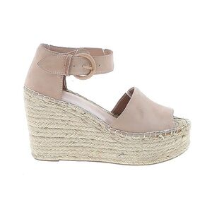 Marc Fisher Nude Espadrille Platform Wedges